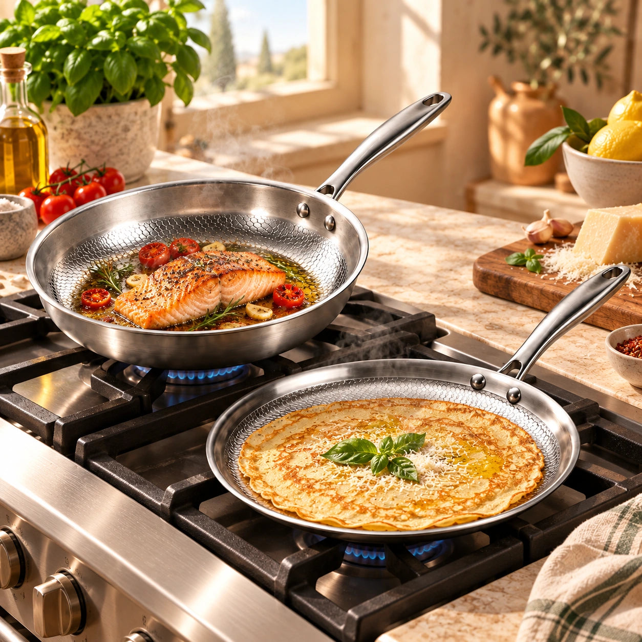 Duo padella e crêpiera en cuisine — photo 1