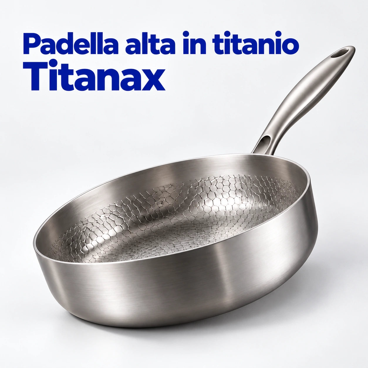 Padella alta in titanio