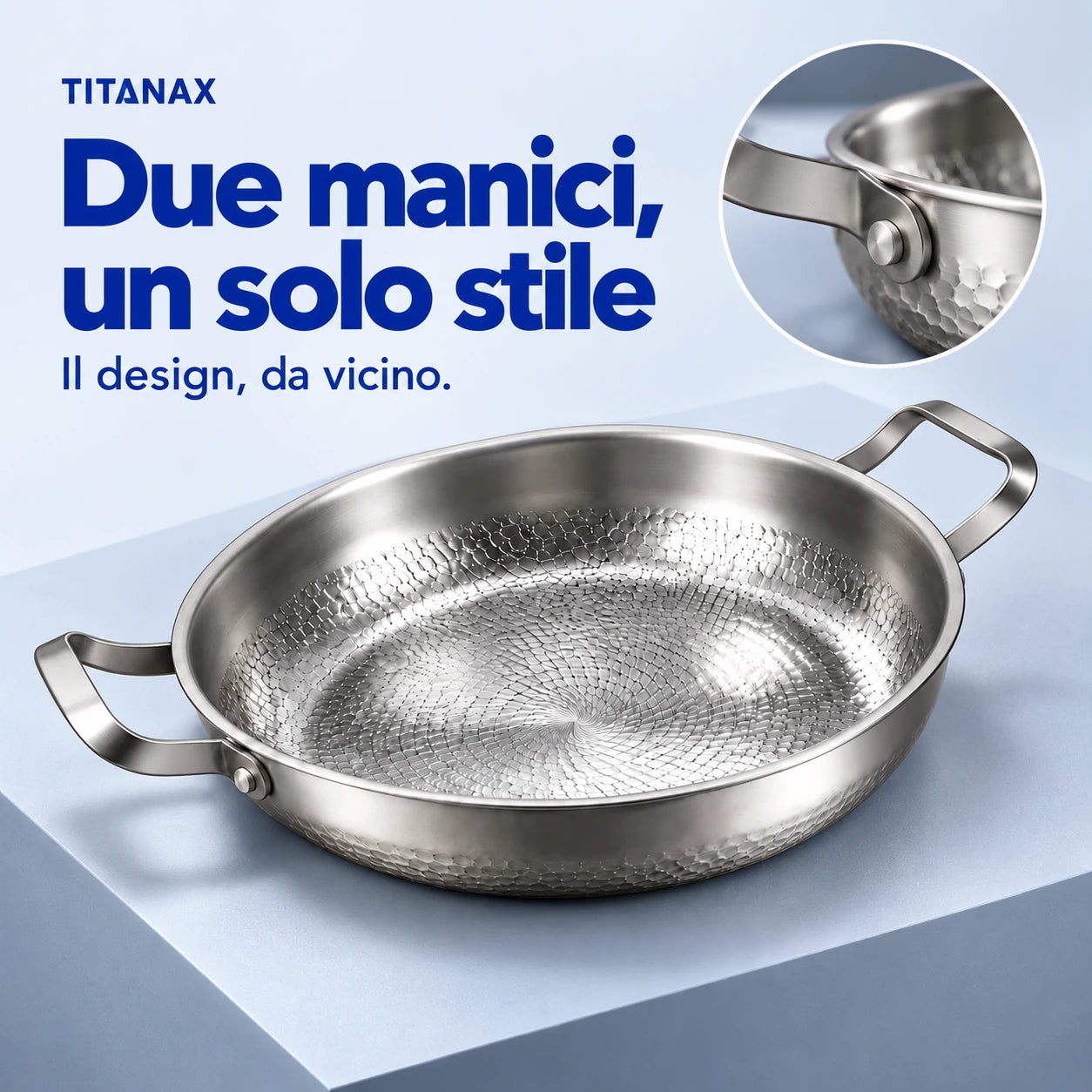 Tegame in titanio a due manici — immagine 3