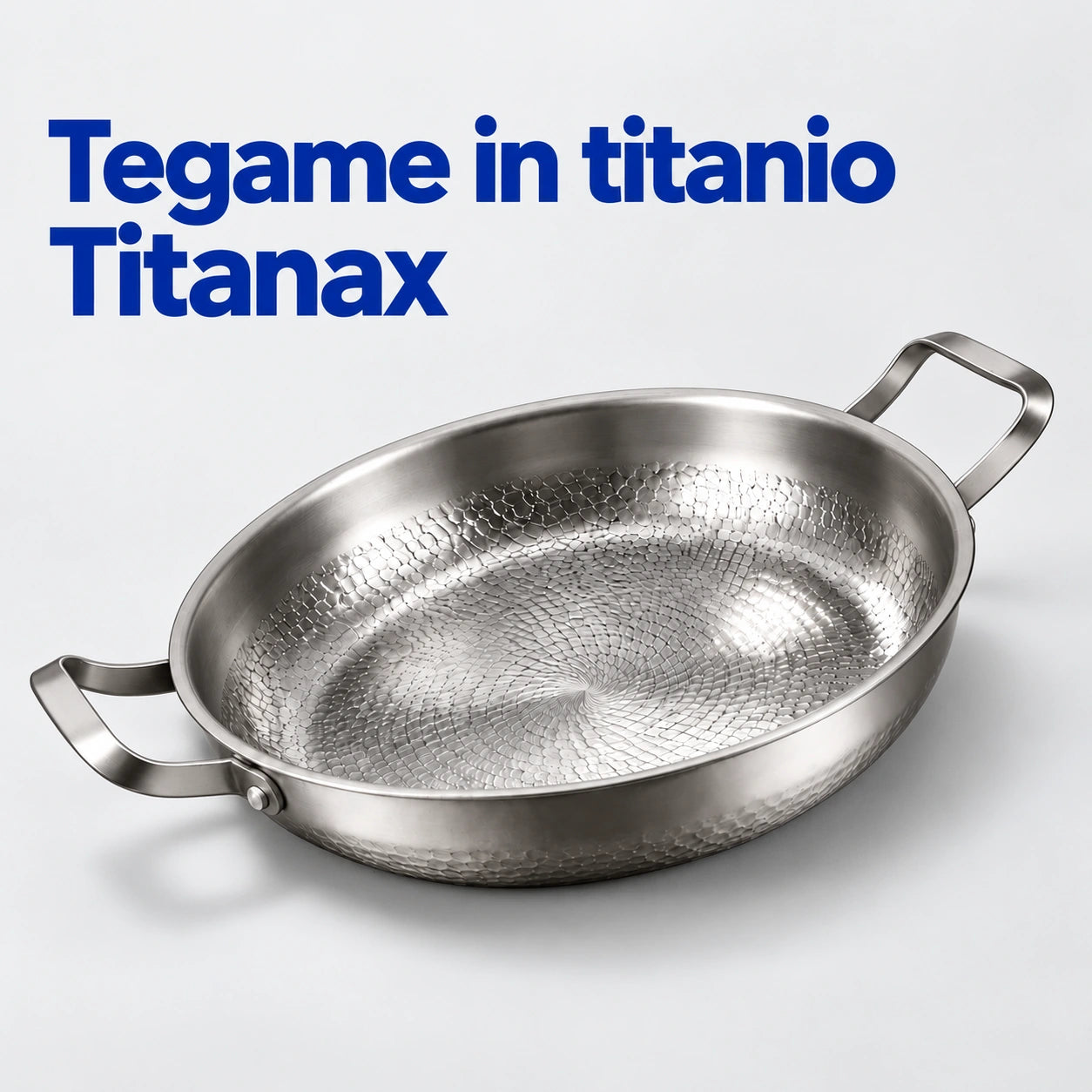 Tegame in titanio a due manici